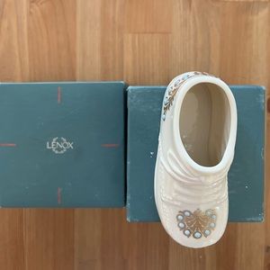 Lenox China Treasures Collection 1994 Baby Boy China Shoe